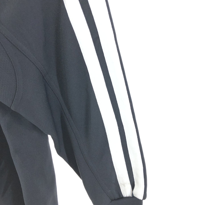 00'S adidas CLIMALITE jersey track jacket, men's XL size polyester black type Vintage Second Hand