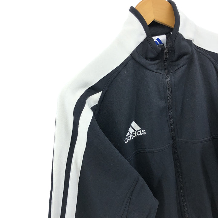 00'S adidas CLIMALITE jersey track jacket, men's XL size polyester black type Vintage Second Hand