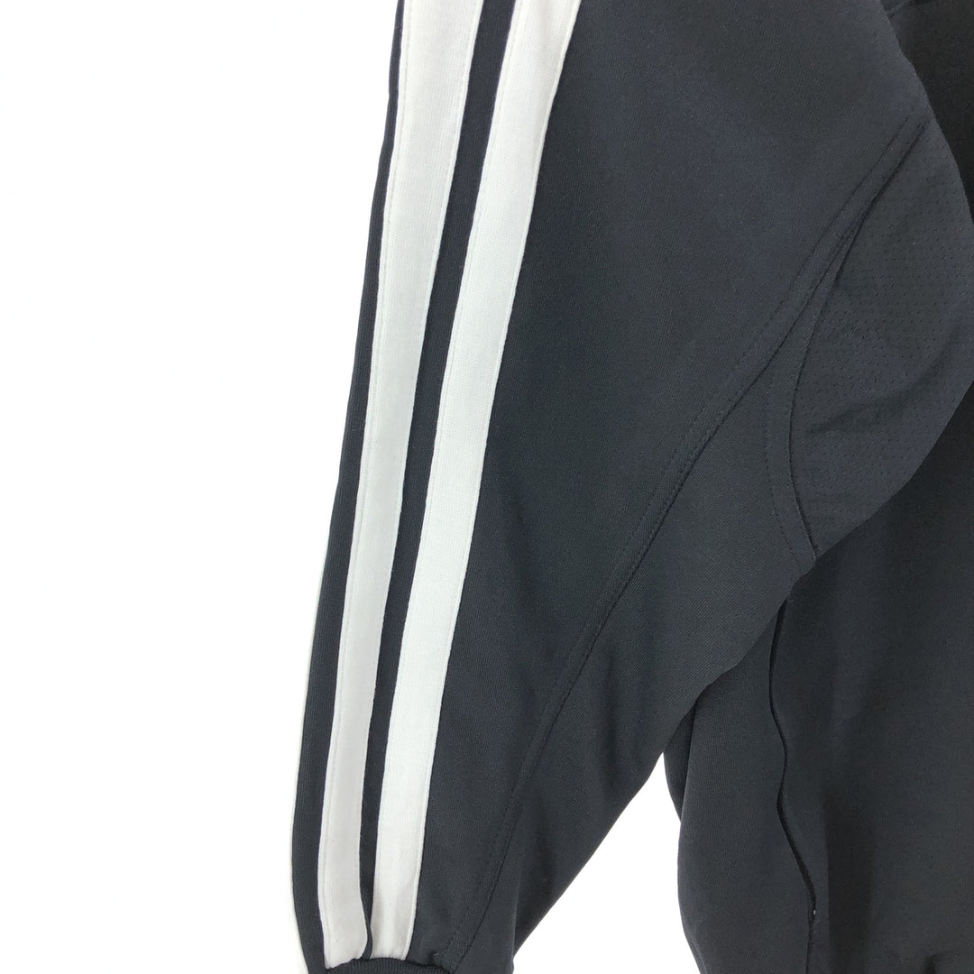 00'S adidas CLIMALITE jersey track jacket, men's XL size polyester black type Vintage Second Hand
