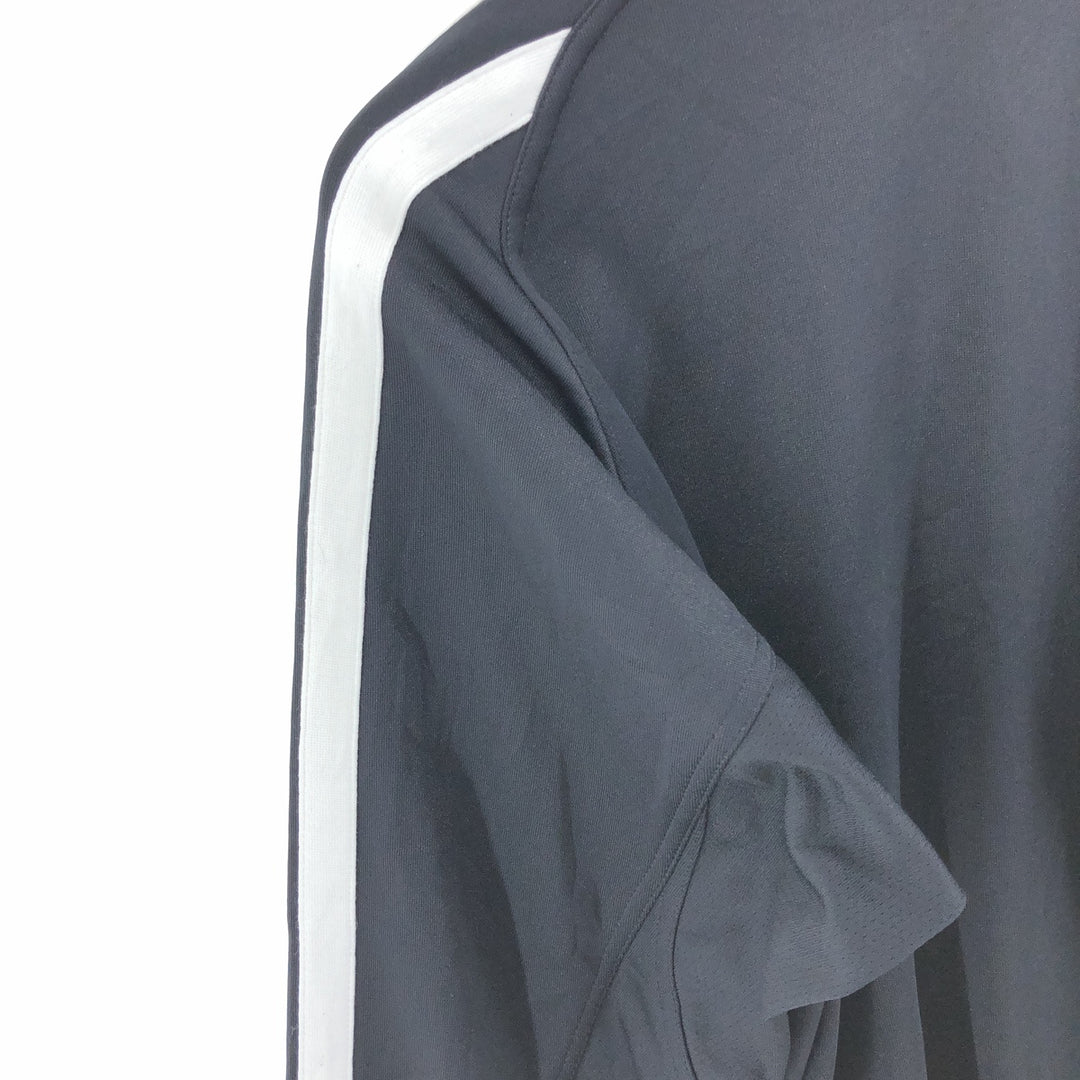 00'S adidas CLIMALITE jersey track jacket, men's XL size polyester black type Vintage Second Hand