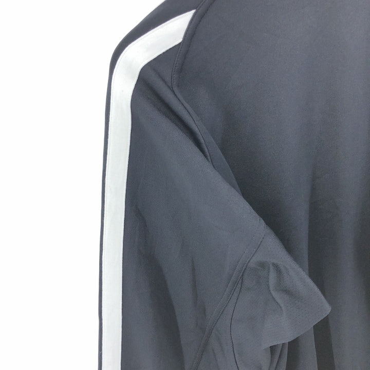 00'S adidas CLIMALITE jersey track jacket, men's XL size polyester black type Vintage Second Hand