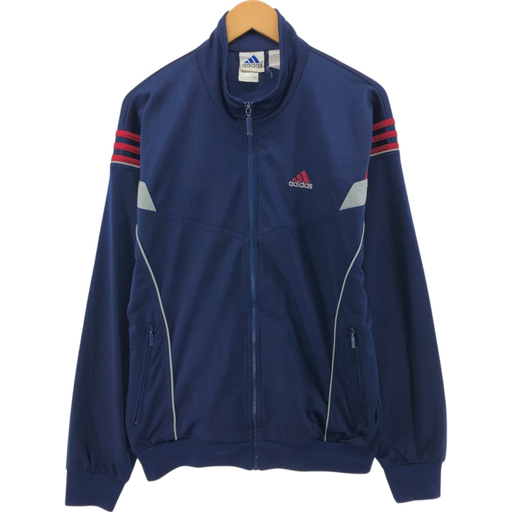 00'S adidas back logo jersey track jacket men's size M polyester navy blue type Vintage Second Hand