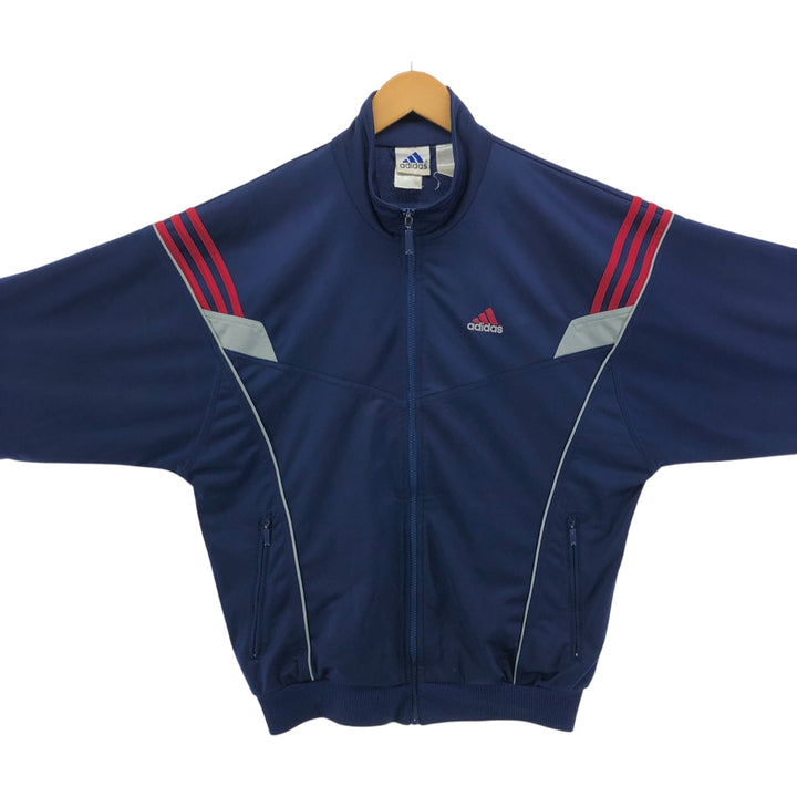 00'S adidas back logo jersey track jacket men's size M polyester navy blue type Vintage Second Hand