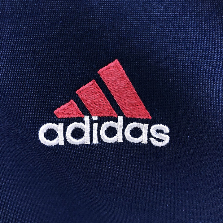 00'S adidas back logo jersey track jacket men's size M polyester navy blue type Vintage Second Hand