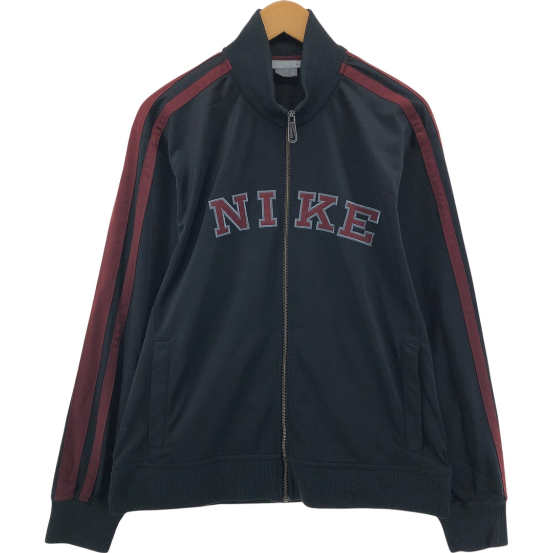 00'S Nike Jersey Track Jacket Men's L size polyester black type Vintage Second Hand