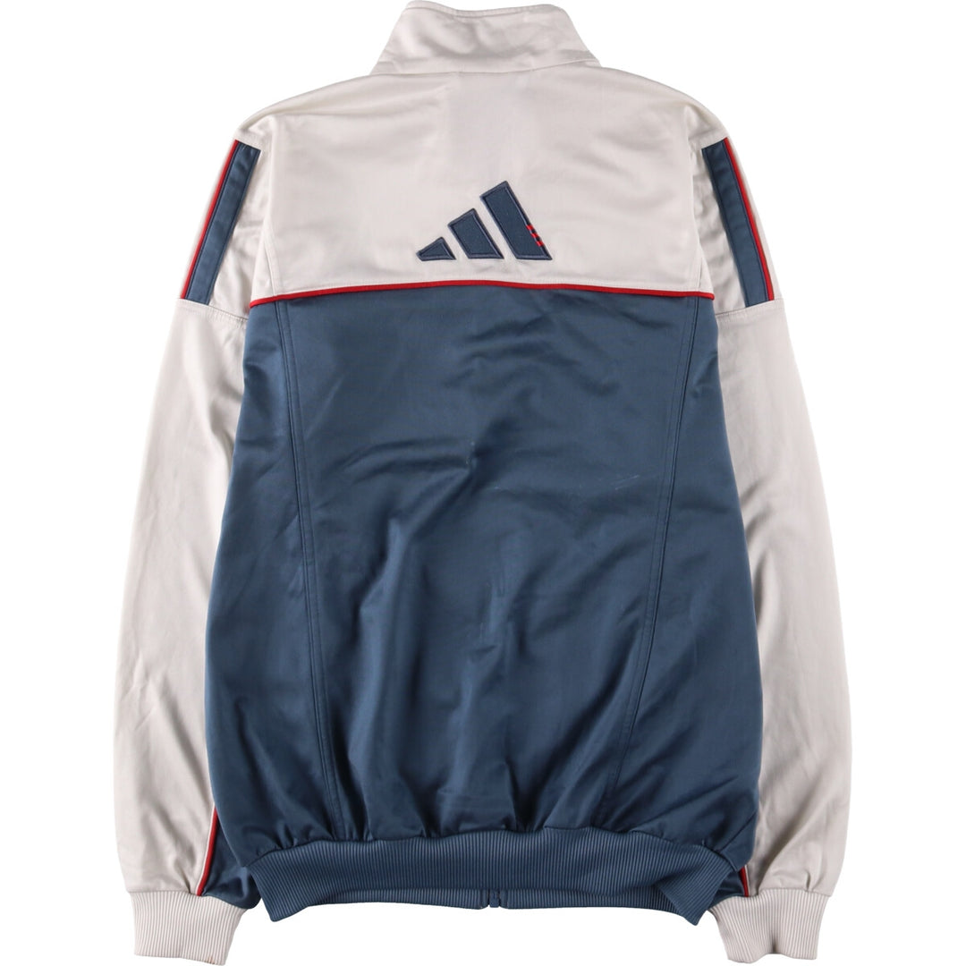 00'S adidas back logo jersey track jacket men's size L polyester blue type Vintage Second Hand