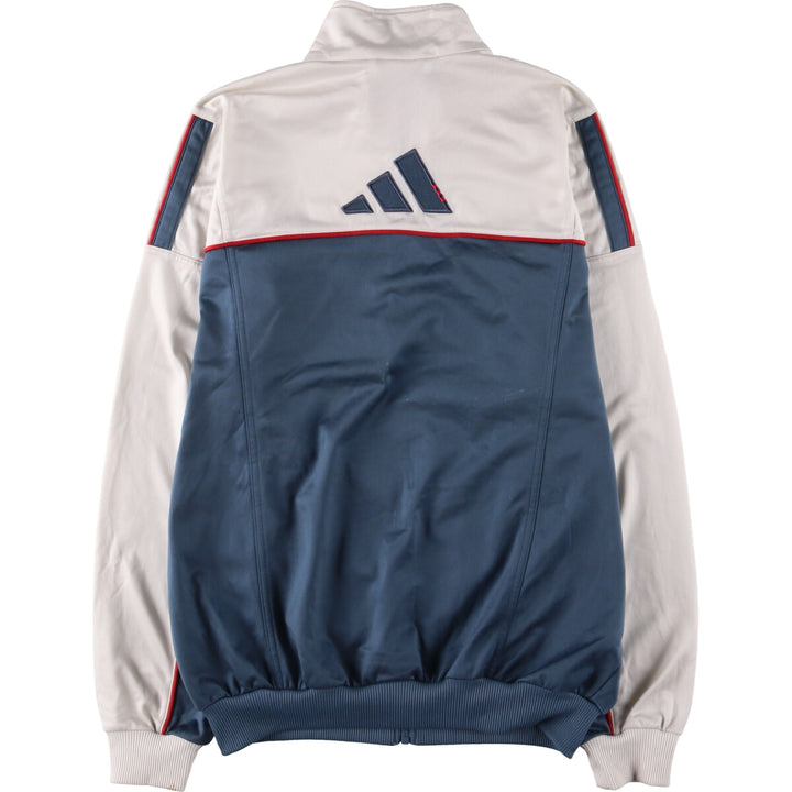 00'S adidas back logo jersey track jacket men's size L polyester blue type Vintage Second Hand