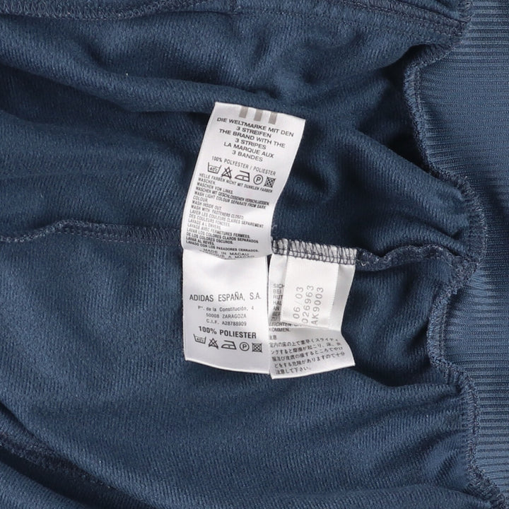 00'S adidas back logo jersey track jacket men's size L polyester blue type Vintage Second Hand