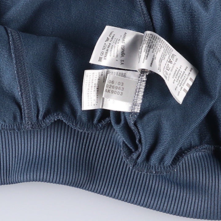 00'S adidas back logo jersey track jacket men's size L polyester blue type Vintage Second Hand