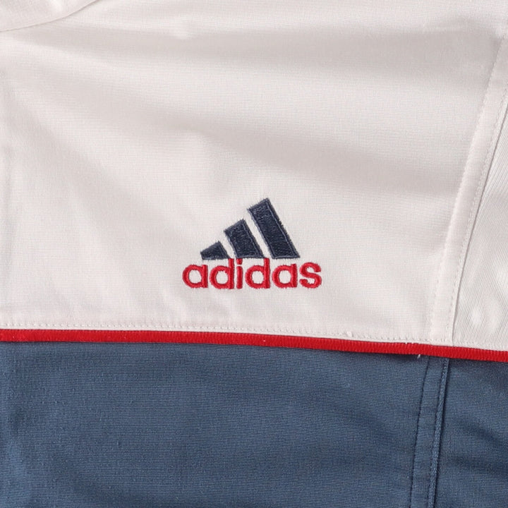00'S adidas back logo jersey track jacket men's size L polyester blue type Vintage Second Hand