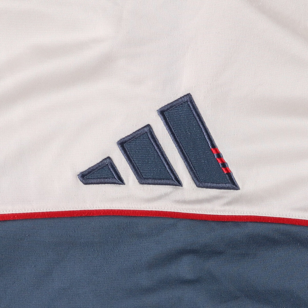 00'S adidas back logo jersey track jacket men's size L polyester blue type Vintage Second Hand