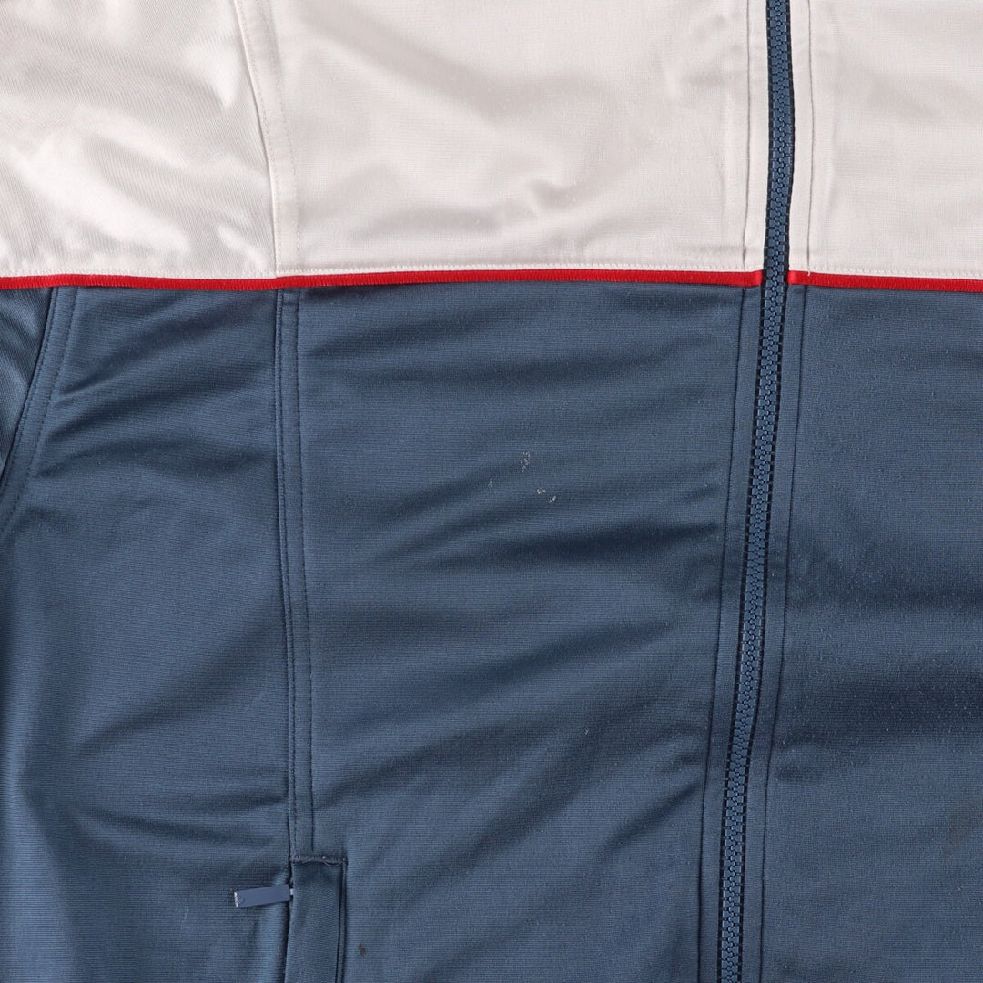 00'S adidas back logo jersey track jacket men's size L polyester blue type Vintage Second Hand