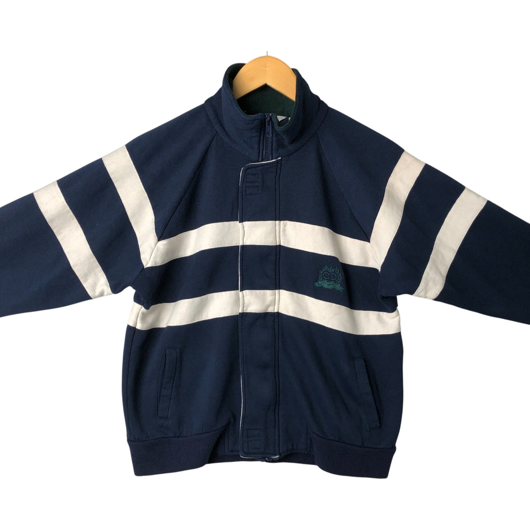 80s-90'S Christian Dior Full Zip Sweatshirt, Men's M Size Vintage Polyester (lining) navy blue type Vintage Second Hand