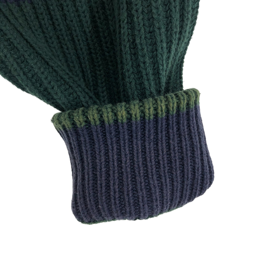 Vintage 90'S Tommy Hilfiger striped cotton knit sweater, size XL, men's cotton navy blue type Vintage Second Hand