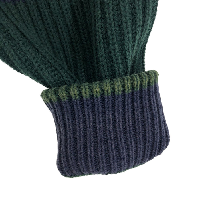 Vintage 90'S Tommy Hilfiger striped cotton knit sweater, size XL, men's cotton navy blue type Vintage Second Hand