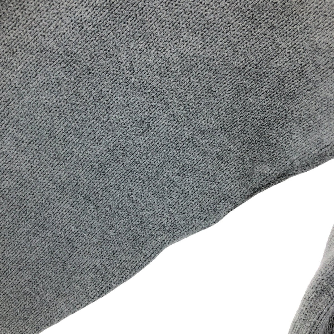 00s~ NAUTICA Cotton Knit Sweater Men's XL cotton gray type Vintage Second Hand