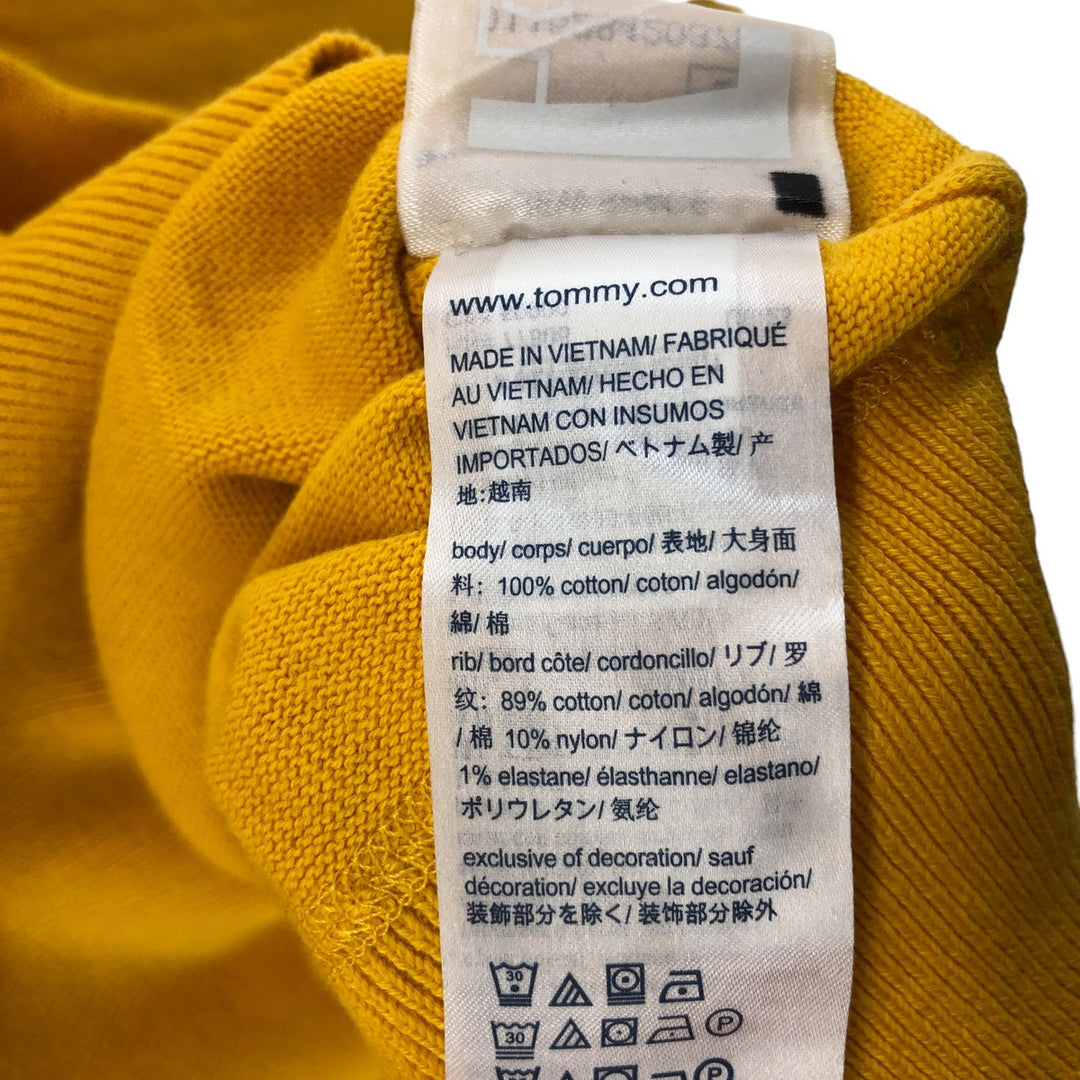 Tommy Hilfiger Cotton Knit Sweater, Men's Size L cotton yellow type Vintage Second Hand