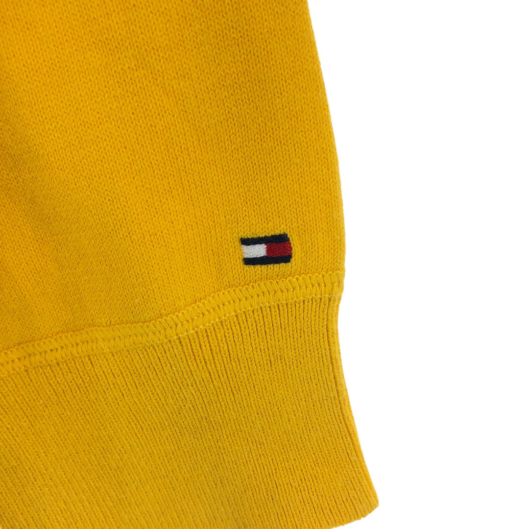 Tommy Hilfiger Cotton Knit Sweater, Men's Size L cotton yellow type Vintage Second Hand