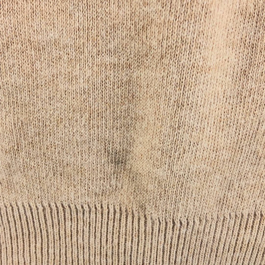 ROBERT BRUCE V-neck cashmere knit vest, made in USA, men's size M unclear Beige type Vintage Second Hand