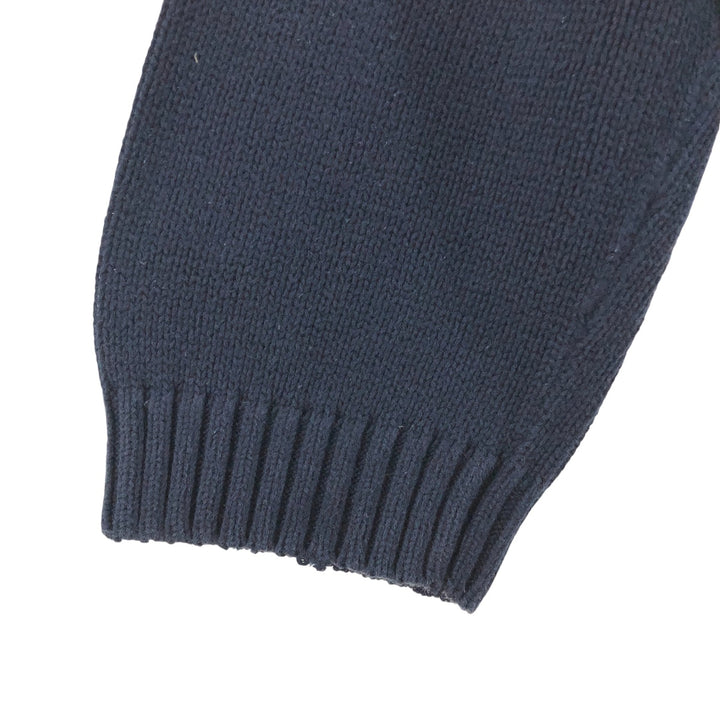 CHAPS Cotton Knit Half-Zip Sweater, Men's, XXL cotton navy blue type Vintage Second Hand
