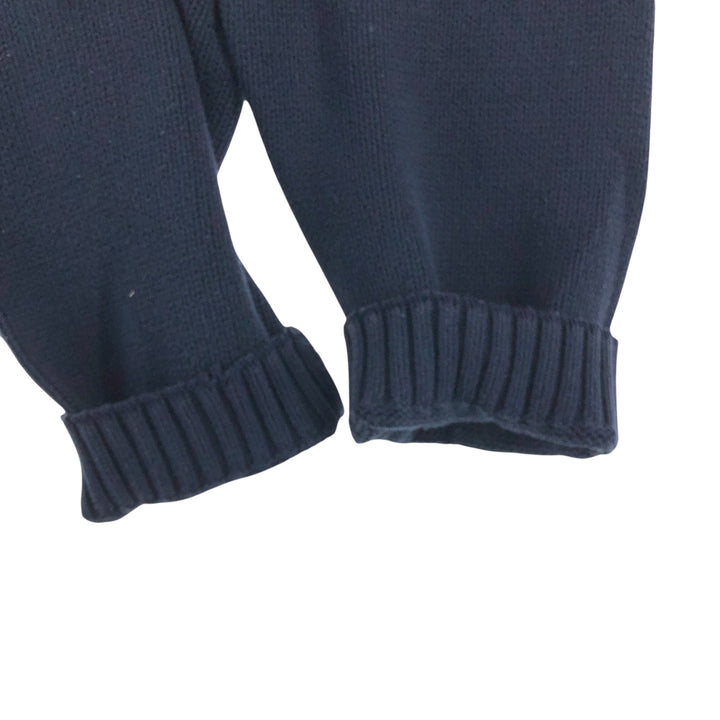 CHAPS Cotton Knit Half-Zip Sweater, Men's, XXL cotton navy blue type Vintage Second Hand
