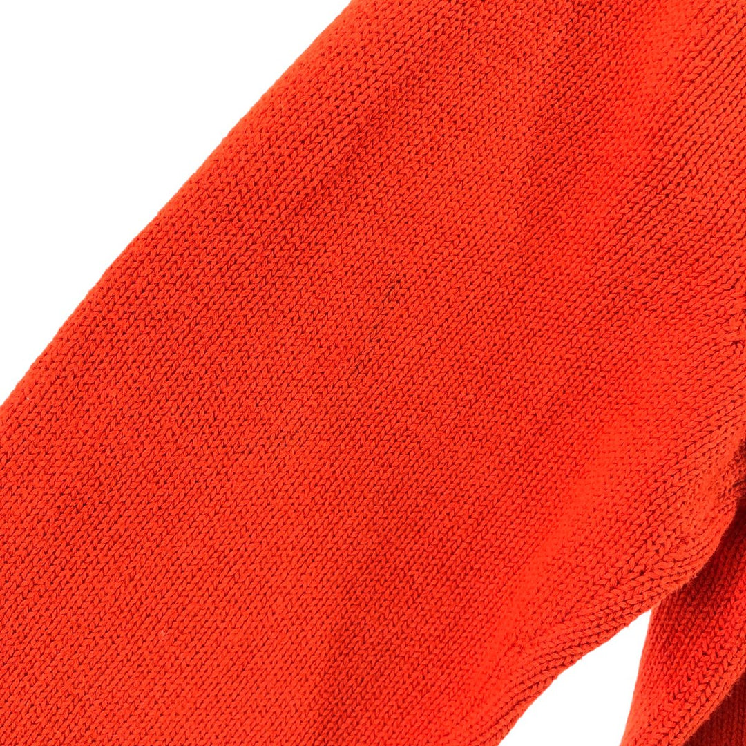 Chaps Cotton Knit Sweater, Men's Size L cotton orange type Vintage Second Hand