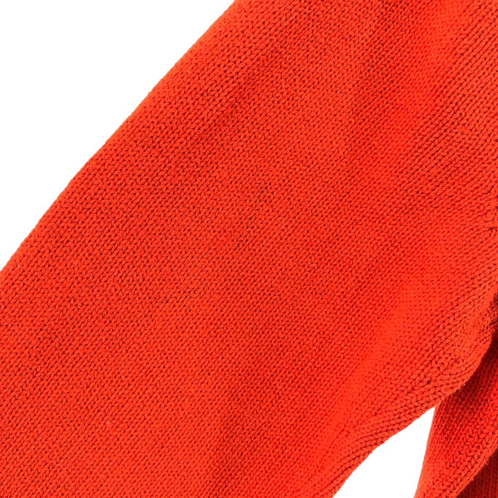Chaps Cotton Knit Sweater, Men's Size L cotton orange type Vintage Second Hand