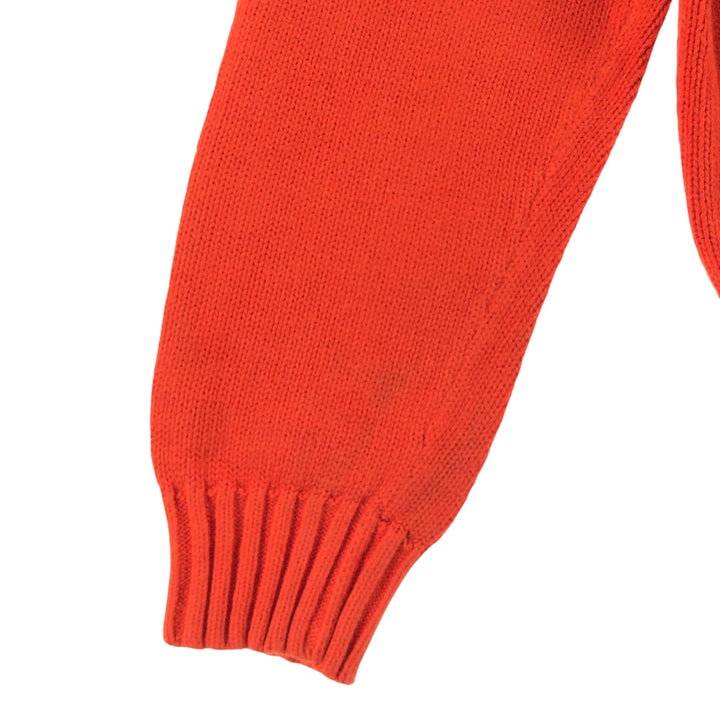 Chaps Cotton Knit Sweater, Men's Size L cotton orange type Vintage Second Hand