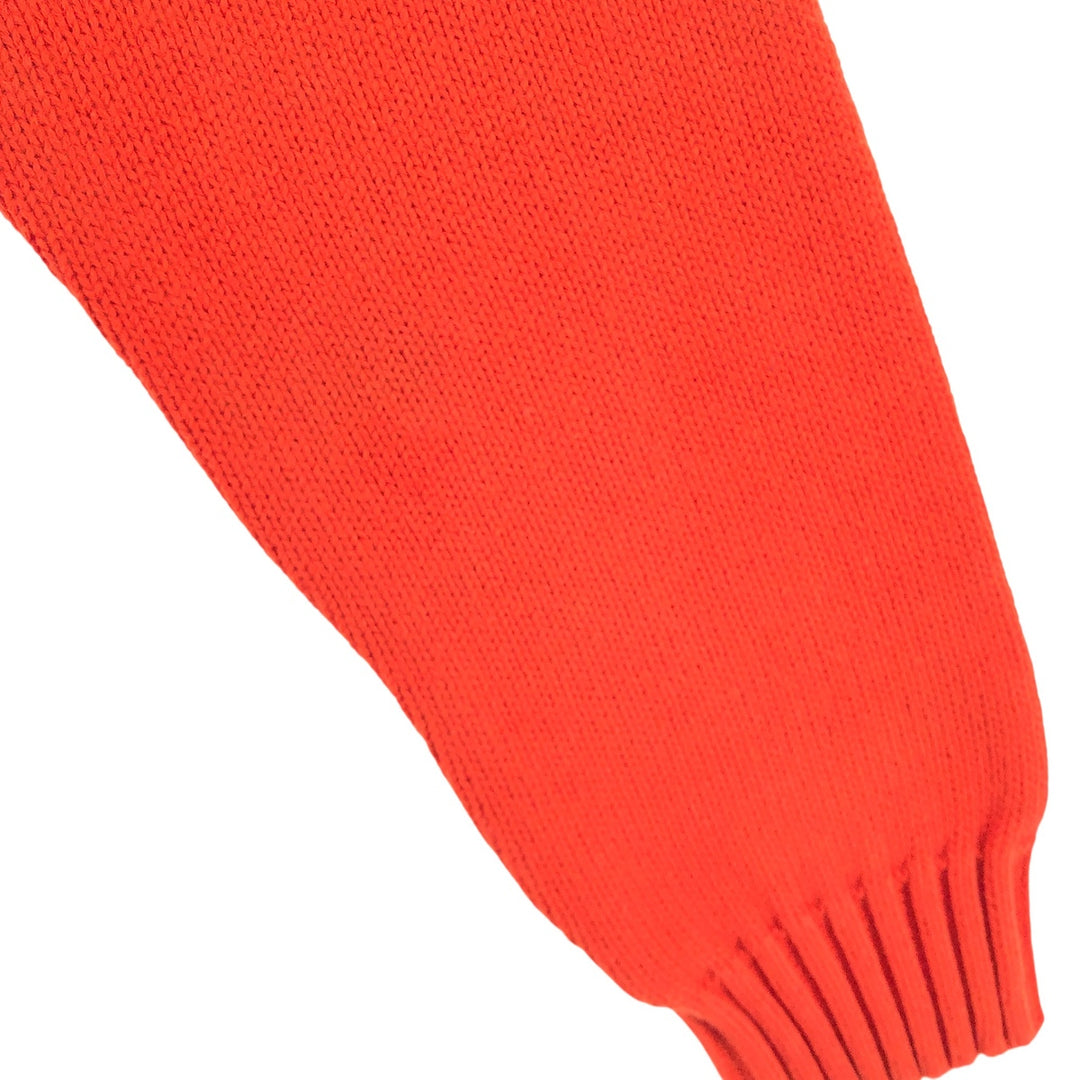 Chaps Cotton Knit Sweater, Men's Size L cotton orange type Vintage Second Hand