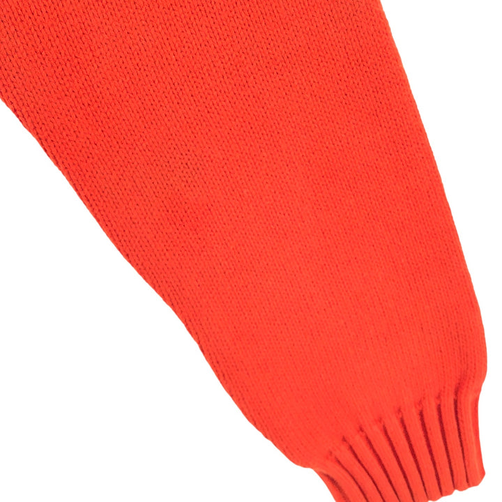 Chaps Cotton Knit Sweater, Men's Size L cotton orange type Vintage Second Hand