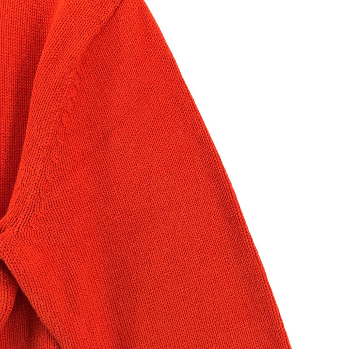 Chaps Cotton Knit Sweater, Men's Size L cotton orange type Vintage Second Hand