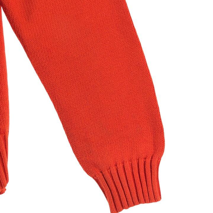 Chaps Cotton Knit Sweater, Men's Size L cotton orange type Vintage Second Hand