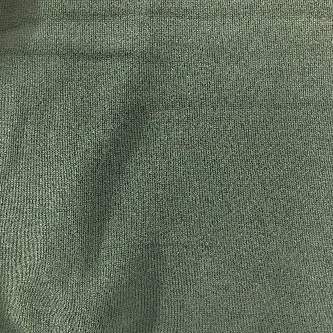 Tommy Hilfiger Cotton Knit Sweater, Men's Size L cotton Green type dark green Vintage Second Hand