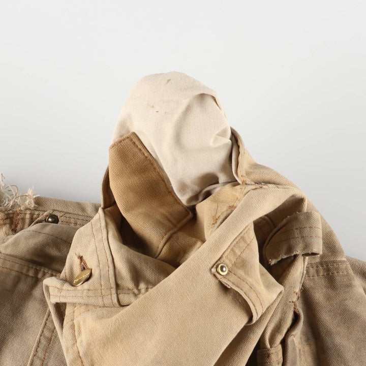 00'S Carhartt Double Knee Duck Overalls Made in USA Men's W38 cotton Beige type Vintage Second Hand