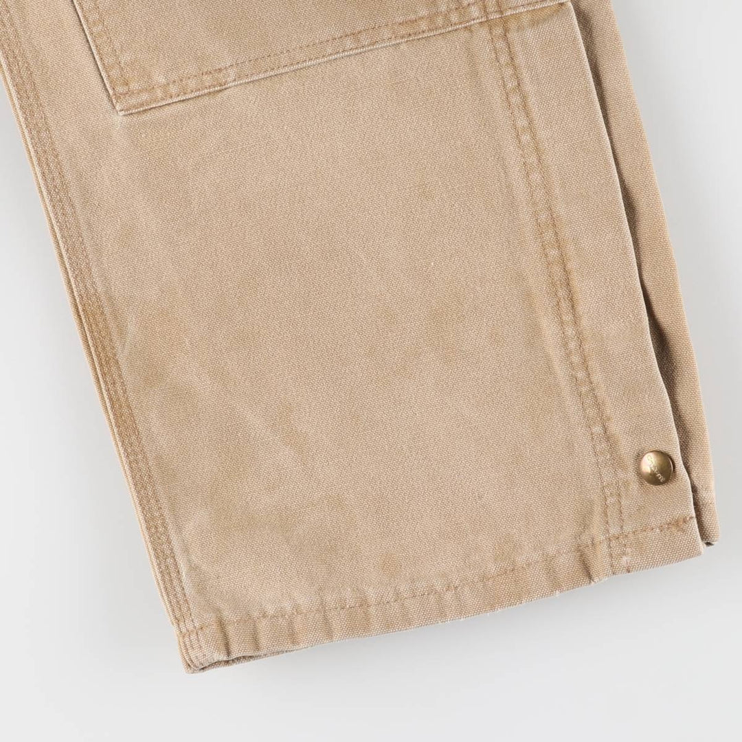 00'S Carhartt Double Knee Duck Overalls Made in USA Men's W36 cotton Beige type Vintage Second Hand