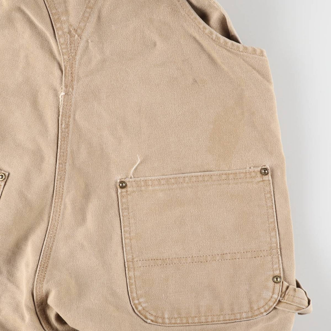 00'S Carhartt Double Knee Duck Overalls Made in USA Men's W36 cotton Beige type Vintage Second Hand