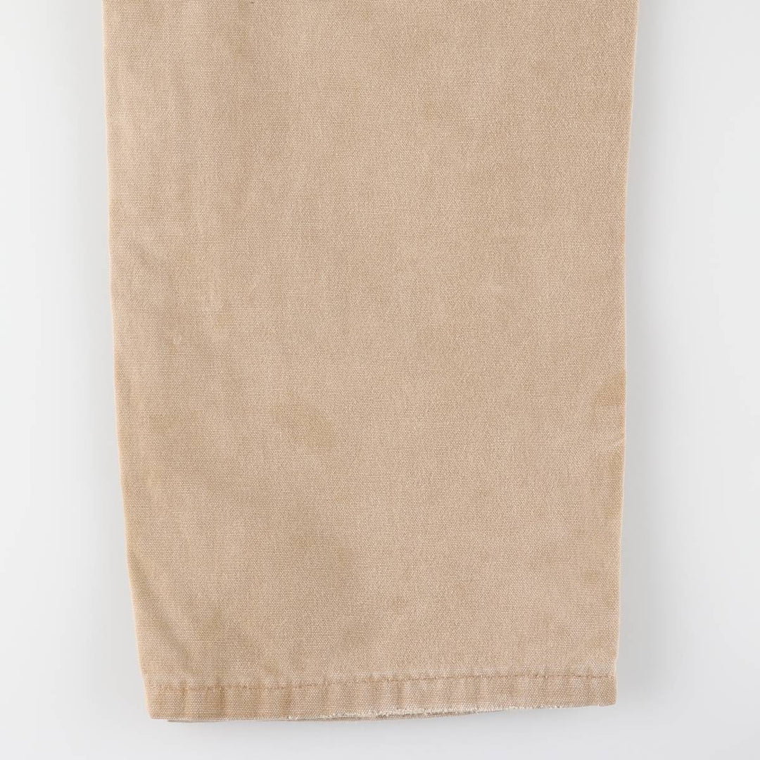 00'S Carhartt Double Knee Duck Overalls Made in USA Men's W36 cotton Beige type Vintage Second Hand