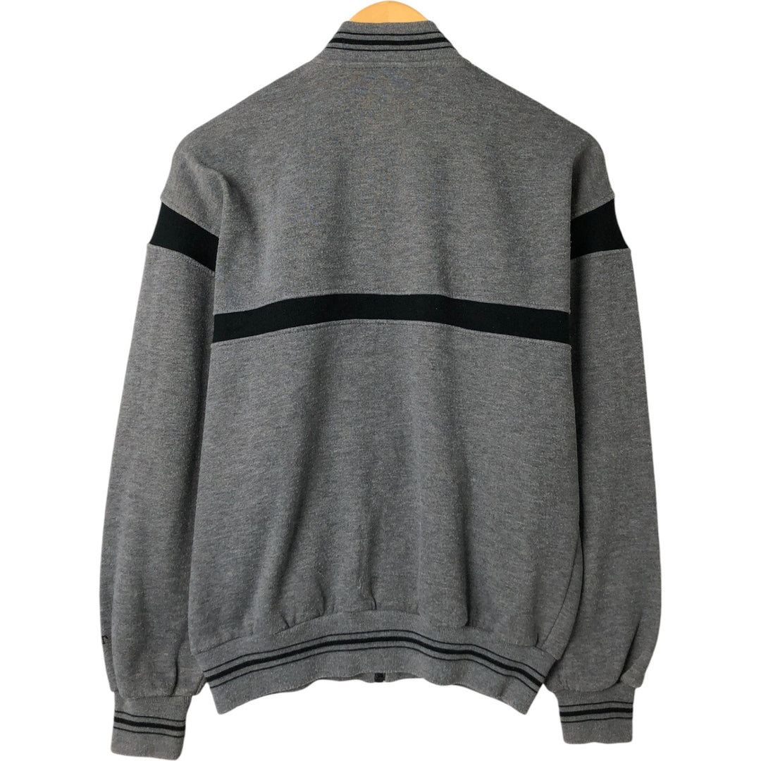 80s-90'S Christian Dior Full Zip Sweatshirt, Men's M Size Vintage polyester Charcoal Vintage Second Hand