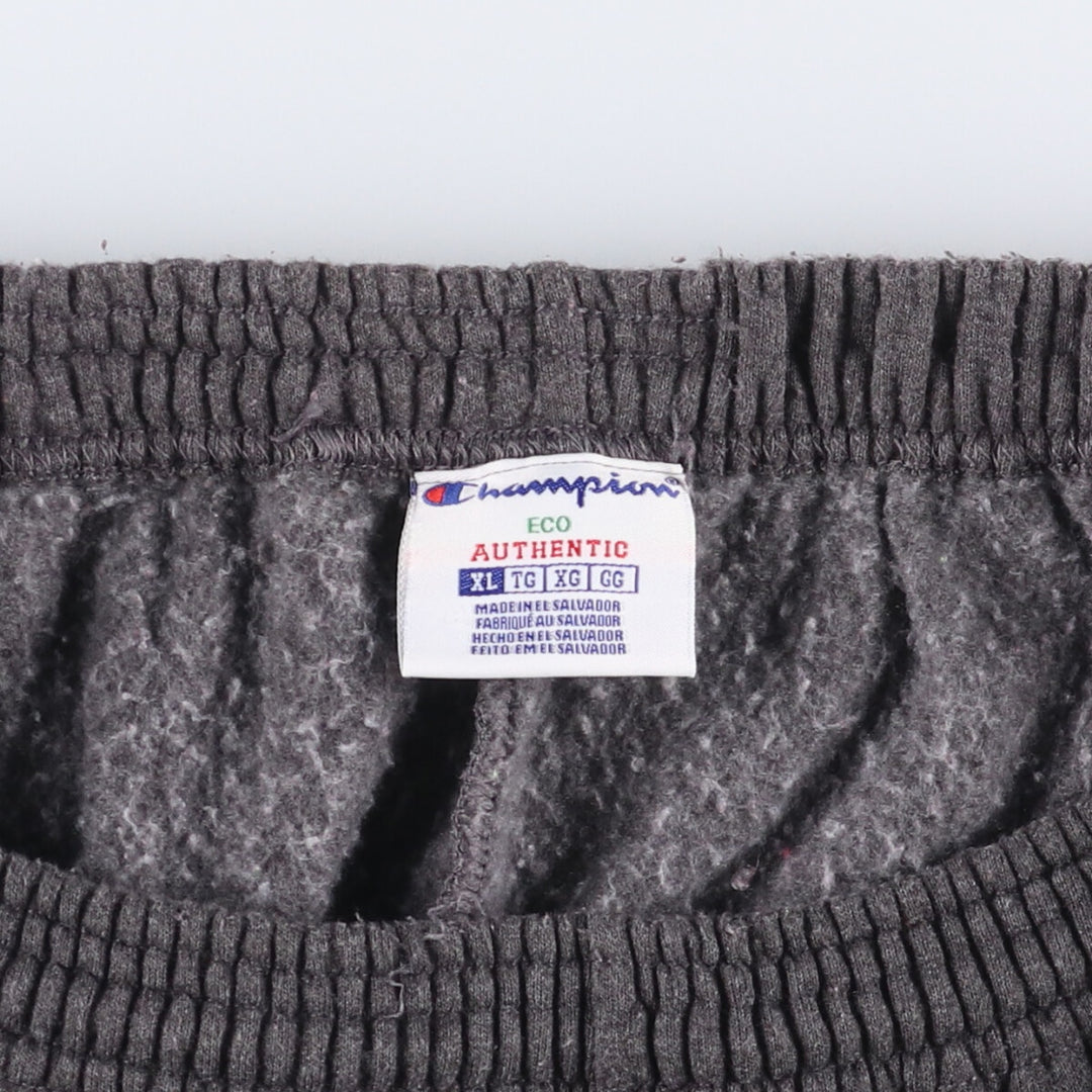 Champion ECO AUTHENTIC Remake Sweatpants, Women's XL cotton gray type Vintage Second Hand