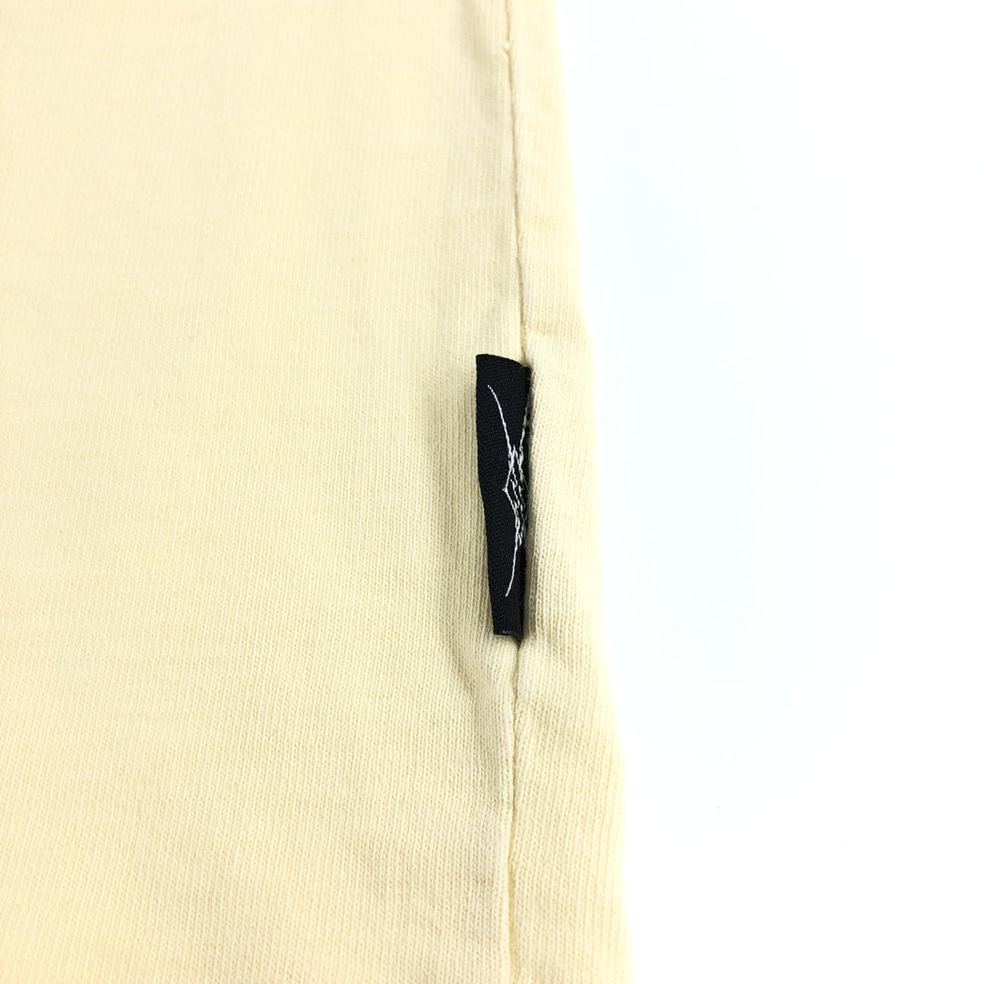 90'S Billabong Back Print Surf Skate T-shirt Men's M Size Vintage cotton yellow type Vintage Second Hand
