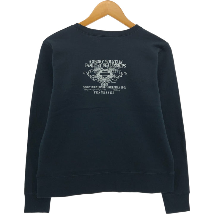 Harley-Davidson Advertising Sweatshirt, Men's S size cotton black type Vintage Second Hand