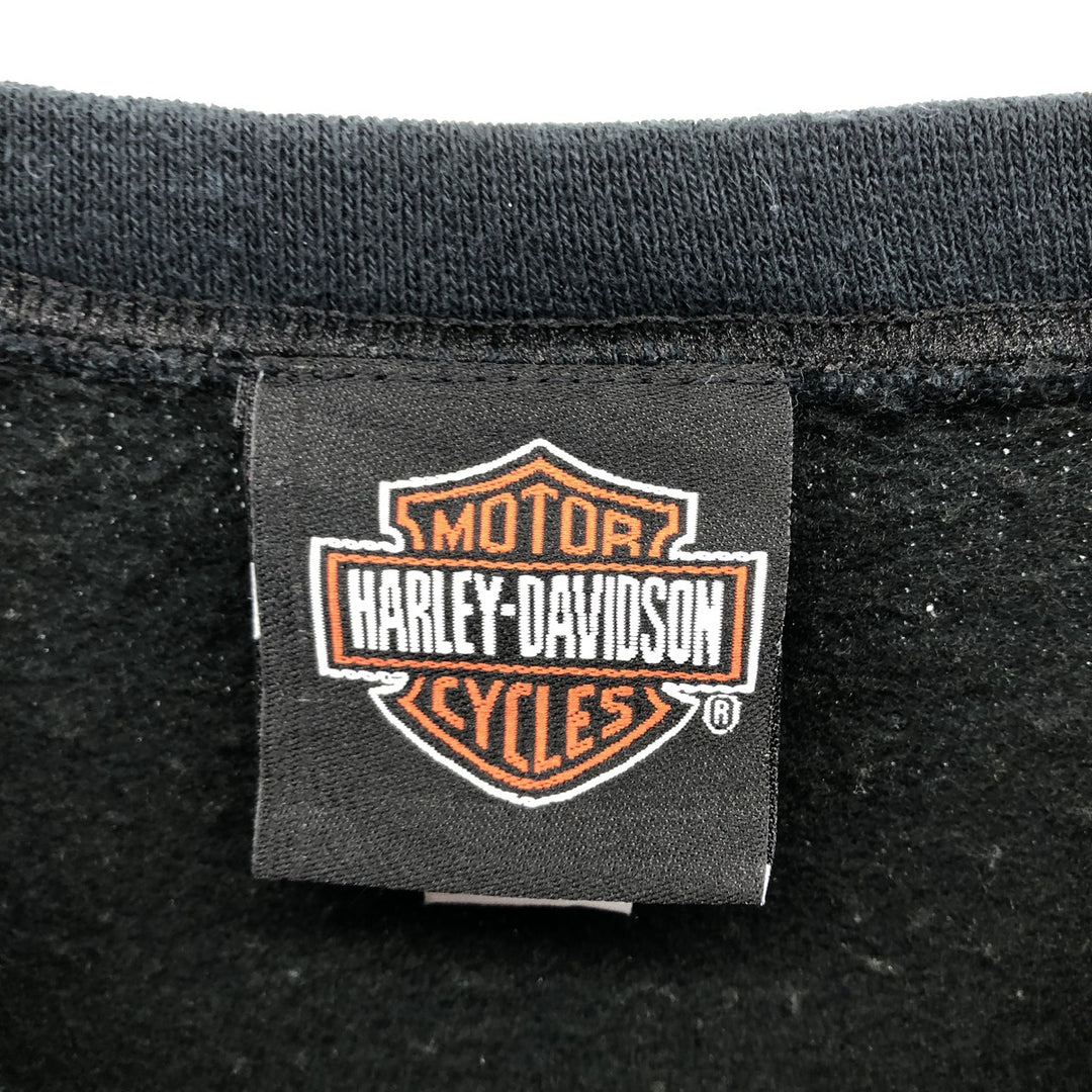 Harley-Davidson Advertising Sweatshirt, Men's S size cotton black type Vintage Second Hand