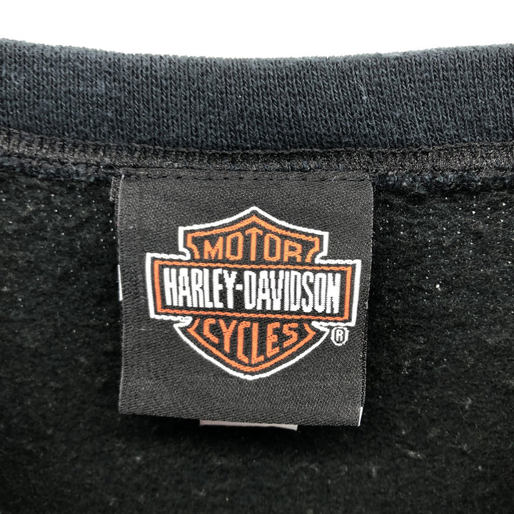 Harley-Davidson Advertising Sweatshirt, Men's S size cotton black type Vintage Second Hand