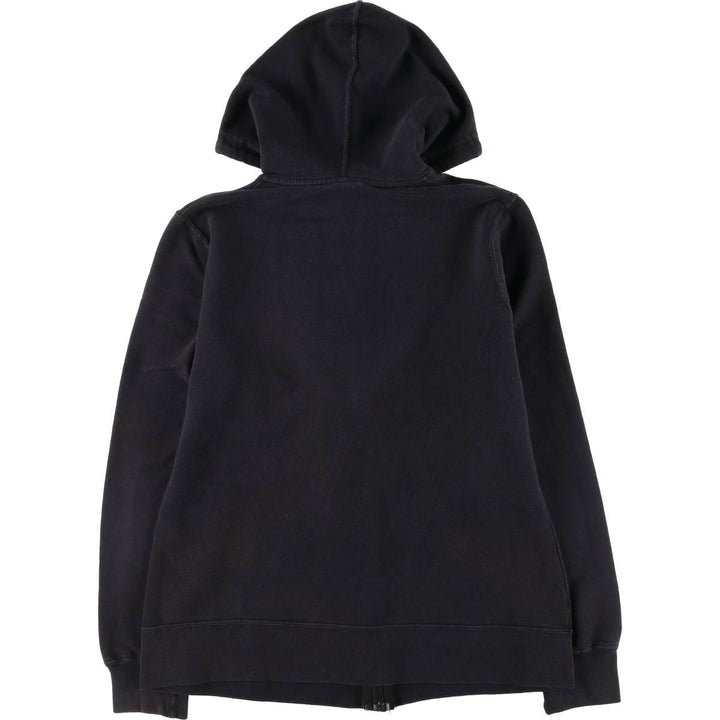 Harley-Davidson Eagle Pattern Sweat Full Zip Hoodie Women's M Size cotton black type Vintage Second Hand