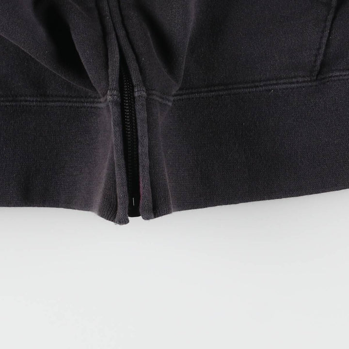 Harley-Davidson Eagle Pattern Sweat Full Zip Hoodie Women's M Size cotton black type Vintage Second Hand