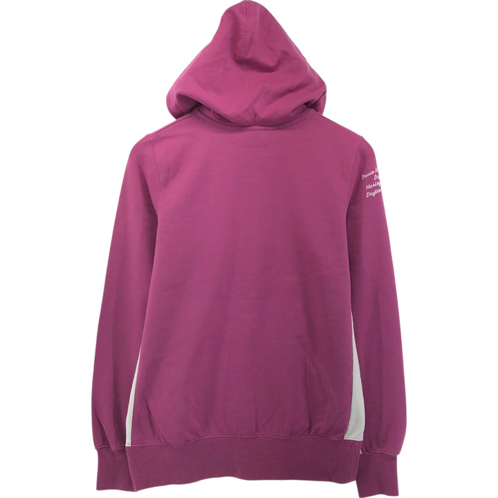 Harley-Davidson Sweat Full Zip Hoodie for Women (S) cotton purple type Vintage Second Hand