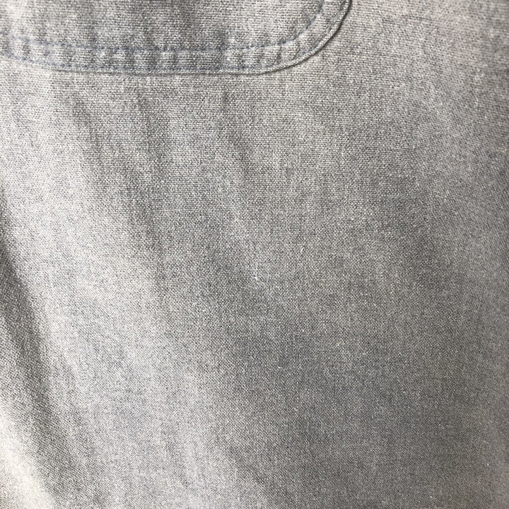 Harley-Davidson Eagle Pattern Back Print Long Sleeve Cotton Shirt Women's Size L cotton gray type Vintage Second Hand