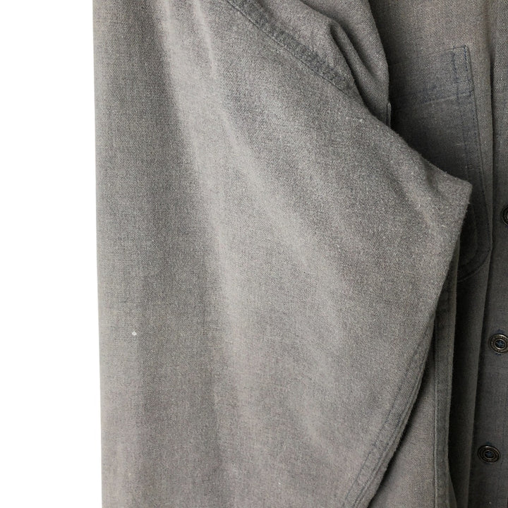 Harley-Davidson Eagle Pattern Back Print Long Sleeve Cotton Shirt Women's Size L cotton gray type Vintage Second Hand