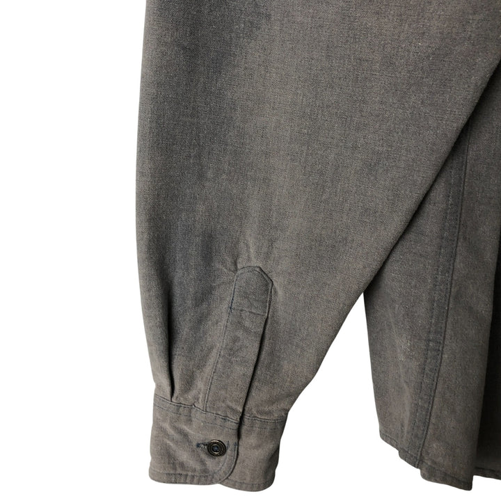 Harley-Davidson Eagle Pattern Back Print Long Sleeve Cotton Shirt Women's Size L cotton gray type Vintage Second Hand