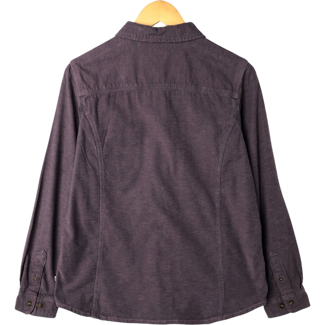Carhartt Long Sleeve Cotton Shirt, Women's Size M cotton purple type Vintage Second Hand